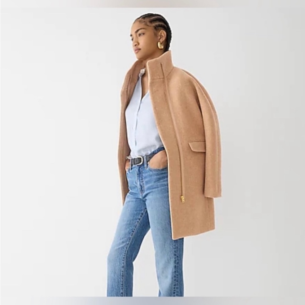 J Crew Wool Coat Tan